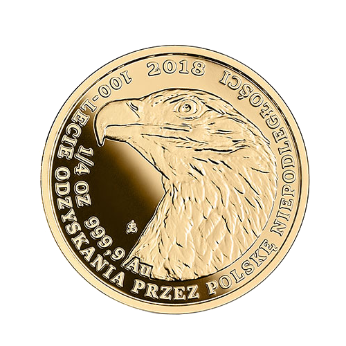 Bielik - złota moneta bulionowa 1/4 oz.
