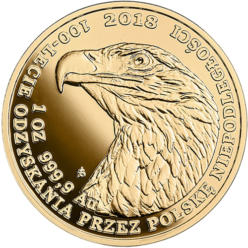 Bielik - złota moneta bulionowa 1 oz.